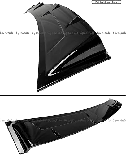 Miniatura 3 de Se adapta a la visera de techo estilo V de Infiniti Q50 2014-2021, color negro brillante, negro brillante