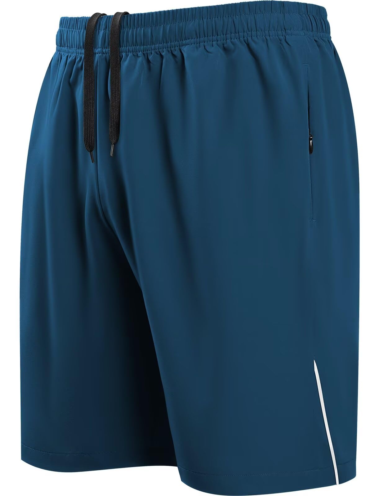 HMIYA Herren Sport Shorts Schnell Trocknend Kurze Hosen mit Reißverschlusstaschen