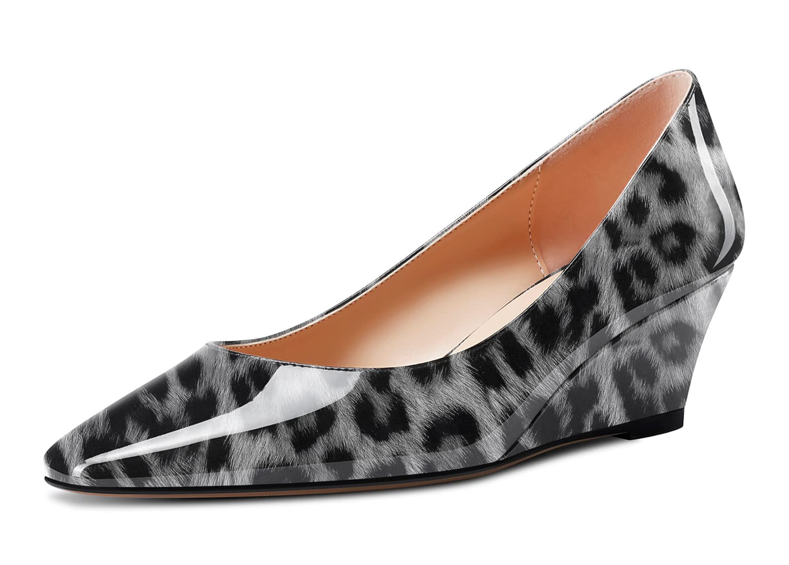 Castamere Donna Chunky Blocco Medio Zeppa Tacco Heel Quadrata Punta Slip-on Pumps Classico Cute da Matrimonio Dress Scarpe