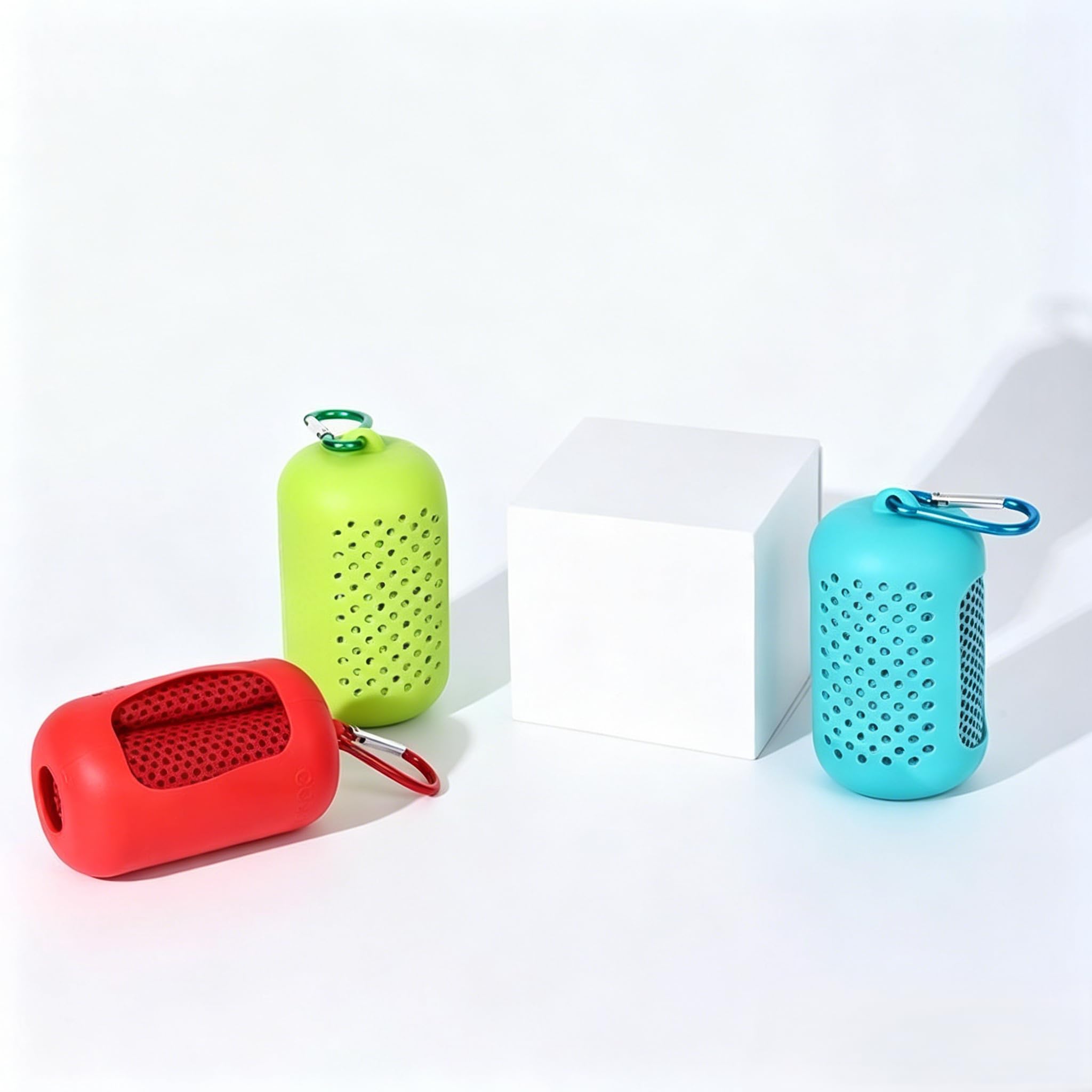 Ouhonix Cooling Towel 3Pack 80x30cm–Summer Cool with Silicone Case