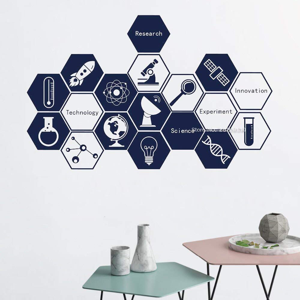 GADGETS WRAP Science Technology Innovation Vinyl Wall Decal Creative Sticker-Multicolour