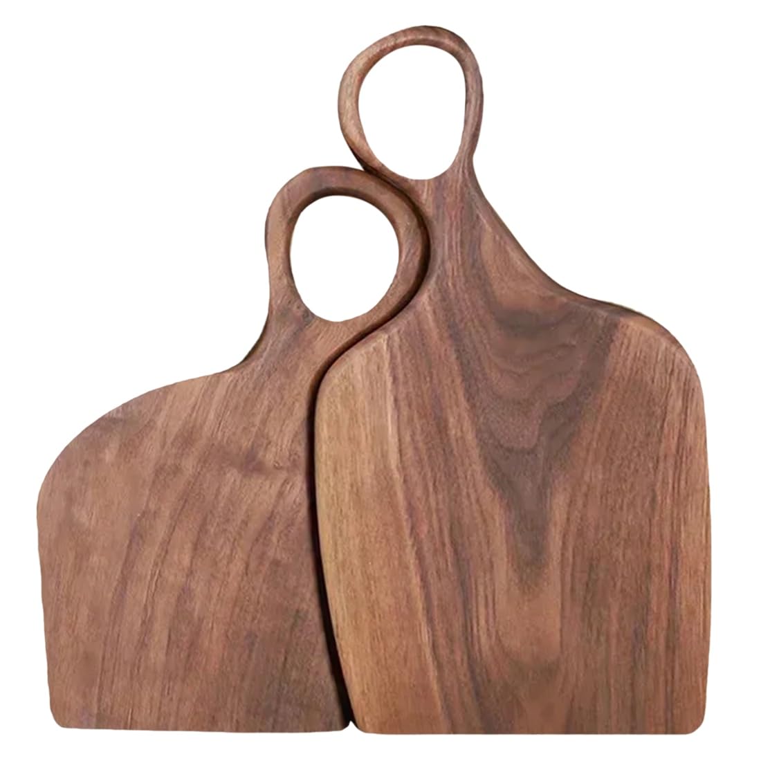CTRLZS Black Walnut Wooden Cutting Board, Vegetable Board, Solid Wood Steak Bread Tray, Complementary Food Board Set