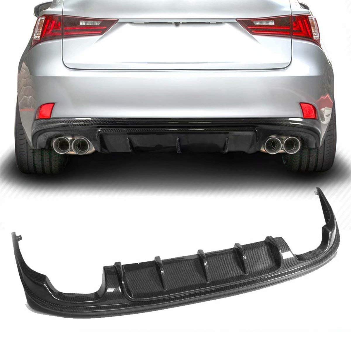 Amazon.com: XTT Rear Diffuer fits for Lexus is ISF Sedan 2013-2017