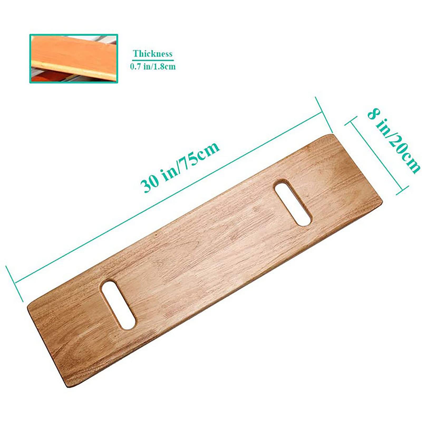 UYDJAKX Tabla de Transferencia con tobogán de Madera para Anciano, Tablas de Transferencia para discapacitados, Pacientes discapacitados, Silla de Ruedas, Ayuda para el manejo de cabecera, Tabla de