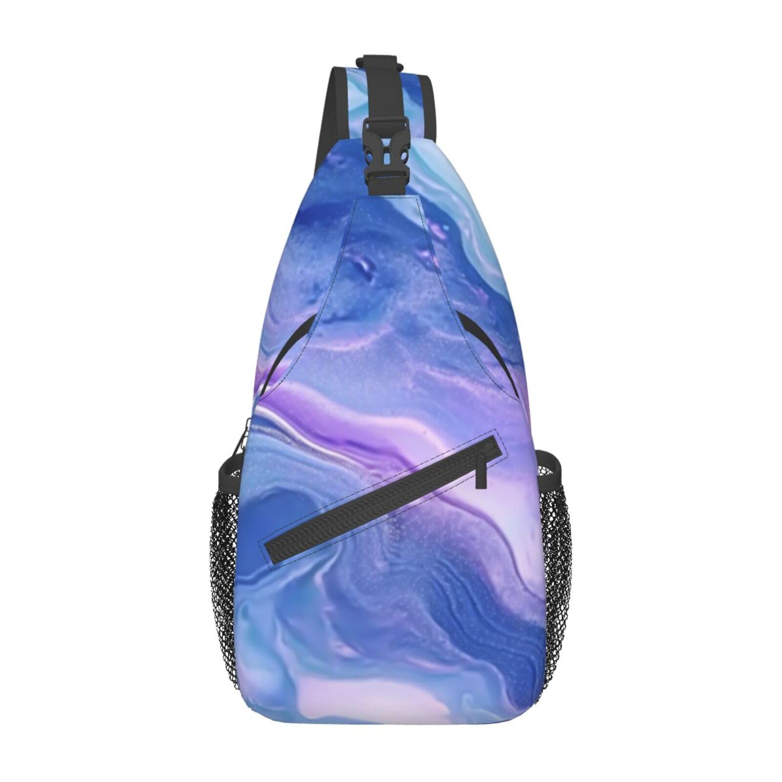 Vbcdgfg Cow Print Sling Bag Backpack Purse Adjustable Brown Cowhide Crossbody Rustic Chest Bag Travel Sport Bag Unisex