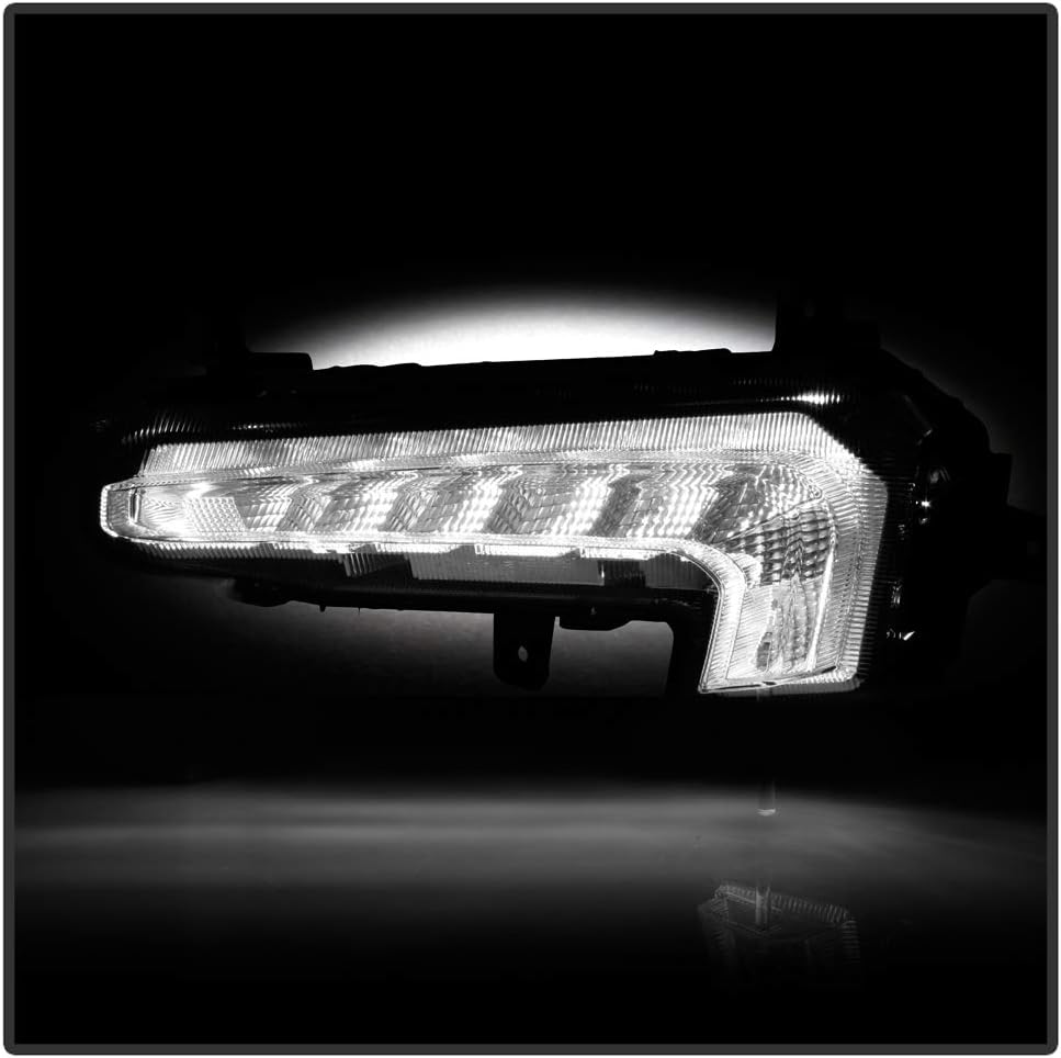 ACANII - For 2016-2018 Chevy Malibu Front Bumper LED DRL Daytime Running Lights Driving Lamps Replacement Set Left+Right