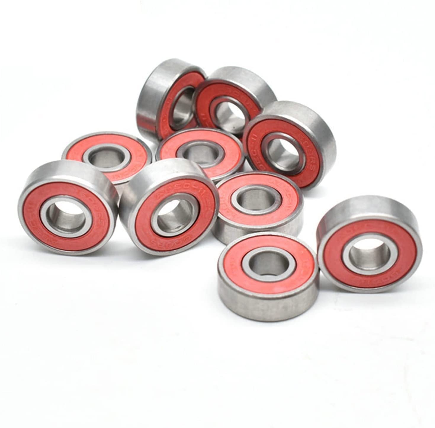 Bearings 10pcs 608 Natural Si3N4 Black Ceramic Ball Skateboard Bearings 8x22x7mm ABEC 11 Ceramic Skateboard Bearings Wheel for Skate
