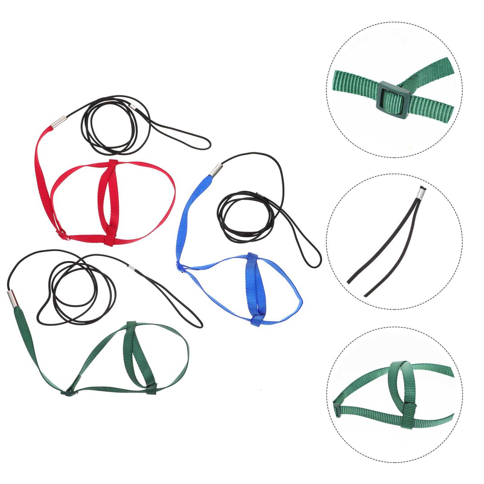 Mipcase 12 Piezas Cuerda Voladora De Loro Correa De Arnés De Aves Cinturones Arnés De Conejo Correa De Loro Mascota Cuerda De Tracción para Entrenamiento De Loros Ajustable Ropa Paño