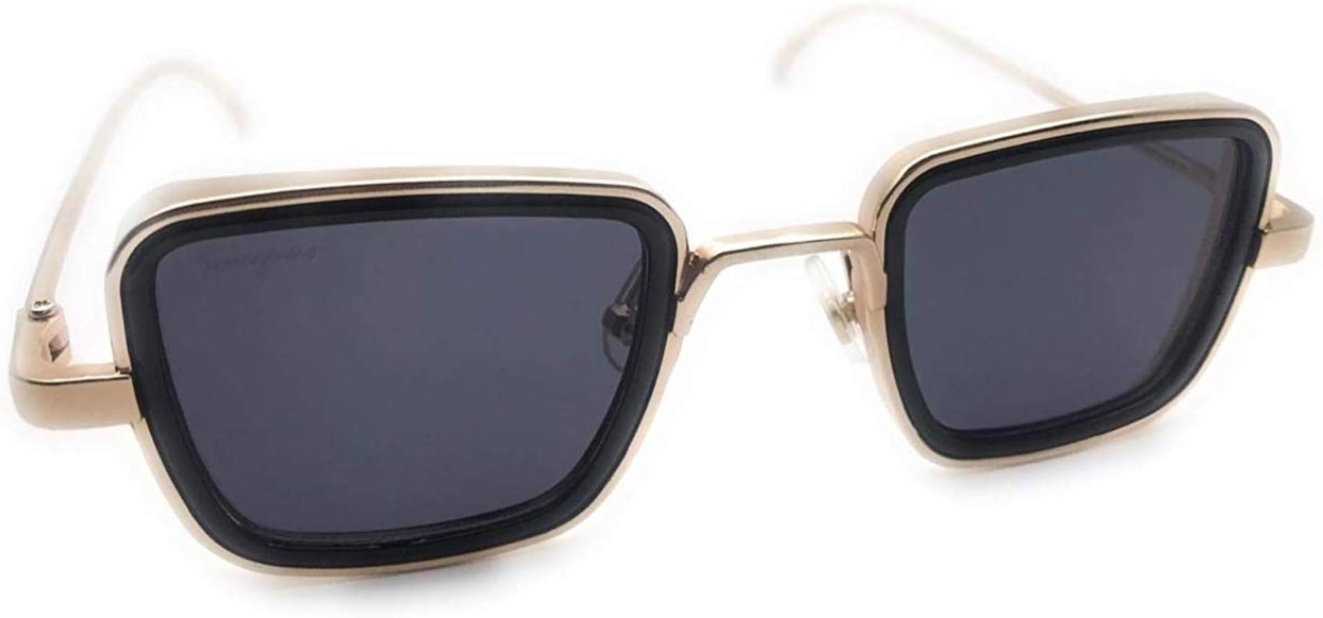 ETRG Square Metal Body Kabir Singh Sunglasses for Men & Boy (Gold, Pink)
