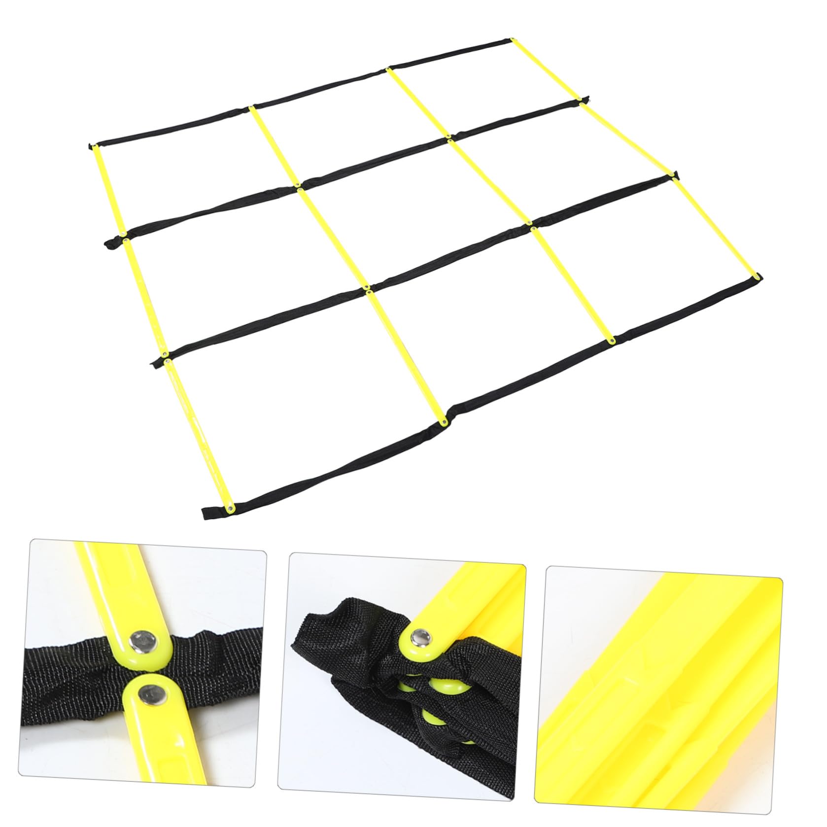 ifundom Scala per Agilità da Calcio Pieghevole e Portatile Design a Nove Quadrati in Pp, Leggera e Resistente, per Allenamenti Individuali e Allenamento Calcistico