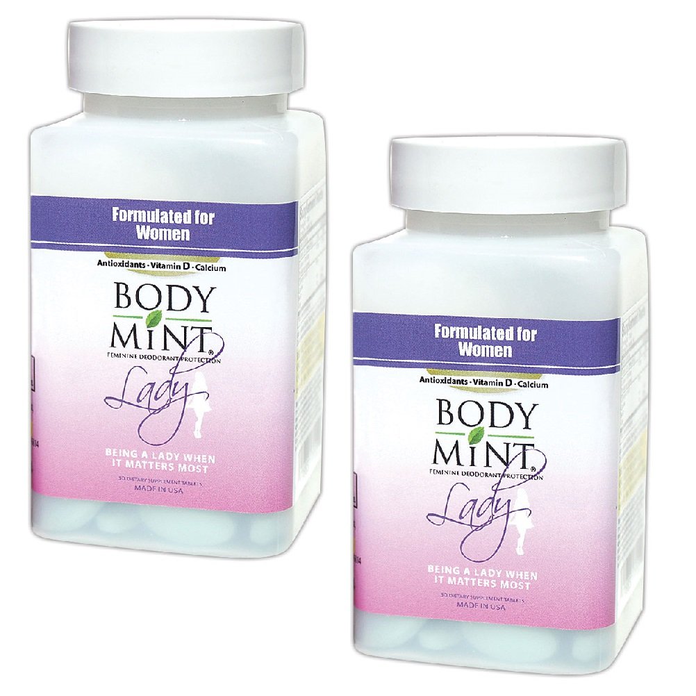Body Mint Lady for Feminine Deodorant Protection (2 Pack)
