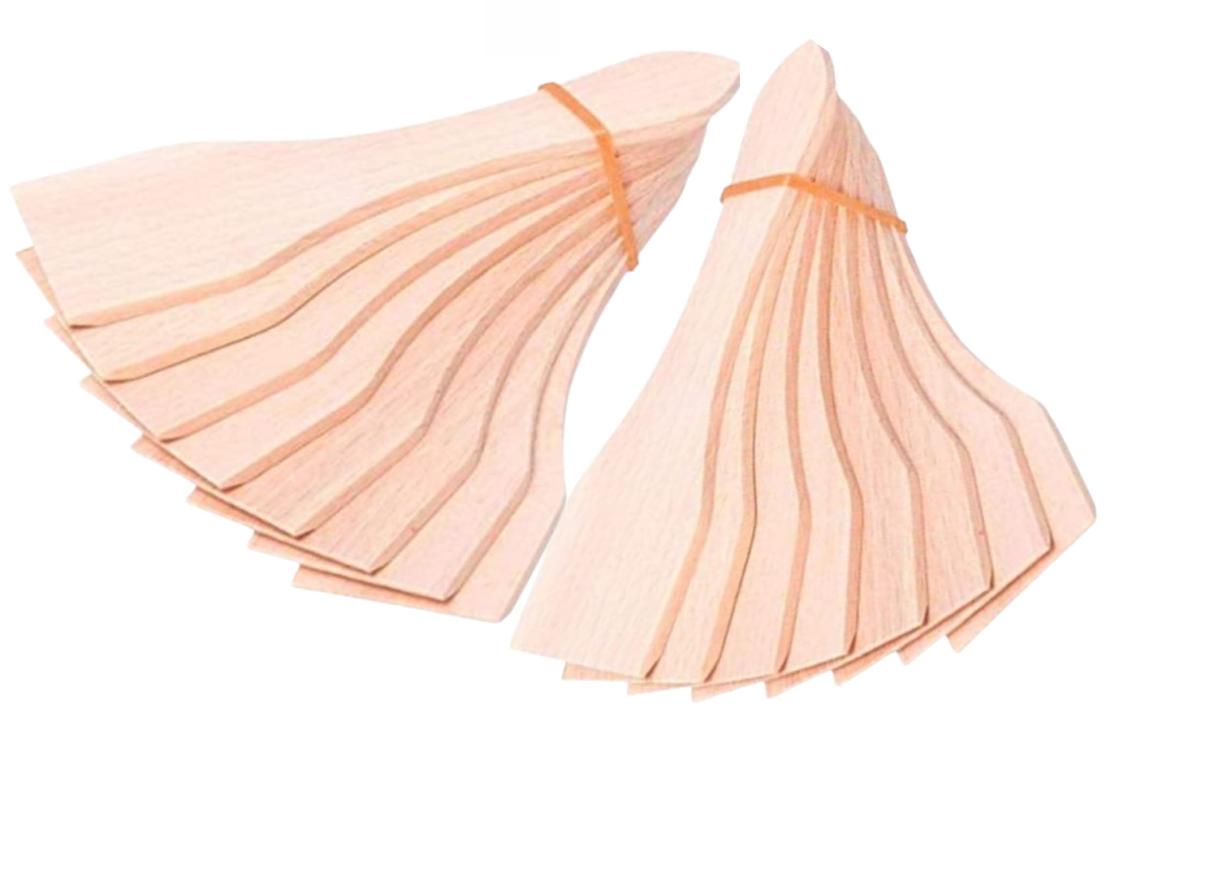 Teemando 2 x 8 skrobaczek do raclette z drewna, 13 cm, do powlekanych patelni, odporne na wysokie temperatury, stabilne akcesoria do raclette z lokalnego drewna bukowego