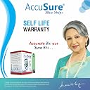 AccuSure Glucometer Test Strips, 50 Strips (Only Strips) Blue gallery image
