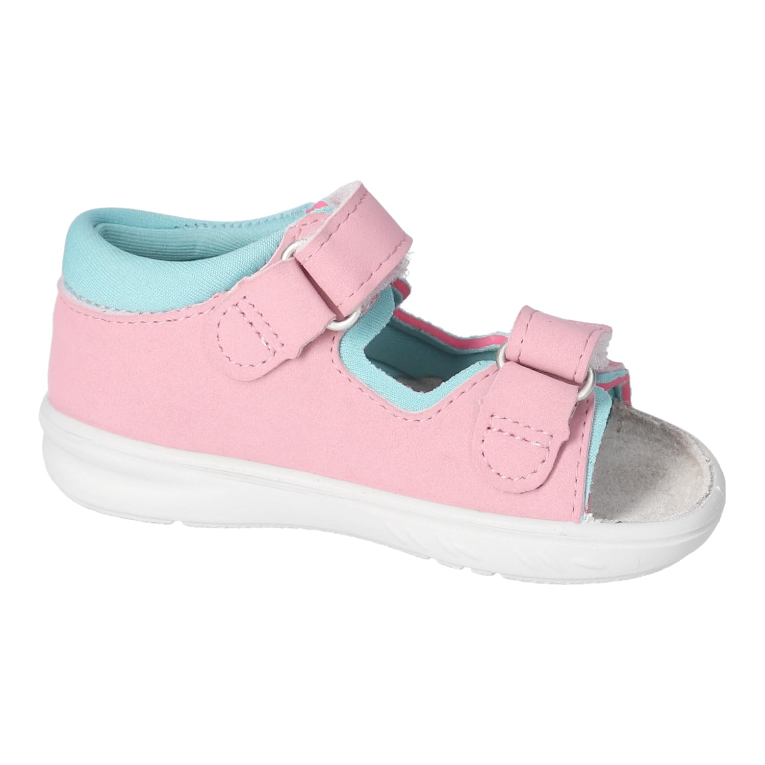 RICOSTA Mädchen Badesandalen MANTU, Kinder Lauflernschuhe, Weite: MITTEL, waschbar, Outdoorsandalen, Aquaschuhe, Mallow/Frozen (330), 24 EU