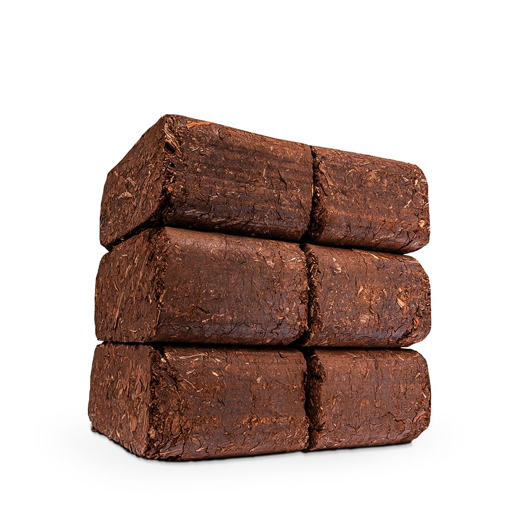 Briquettes de Nuit Emberglow | Chaleur Jusqu’à 8 Heures | Chaque Pack Contient 20 briquettes | Compatibles avec Tous Les appareils de Chauffage au Bois (1 x Pack de 20 kg)