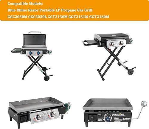 Miniatura 3 de AJinTeby Reemplazo del regulador, regulador adaptador de gas propano, compatible con Blue Rhino Razor 2 quemadores parrilla parrilla parrilla