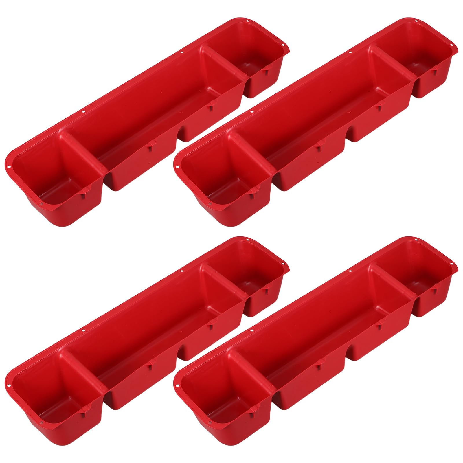 Mangeoire Suspendue Longue pour un Élevage Extérieur Propre et Serein - Lot de 4 Sosoport