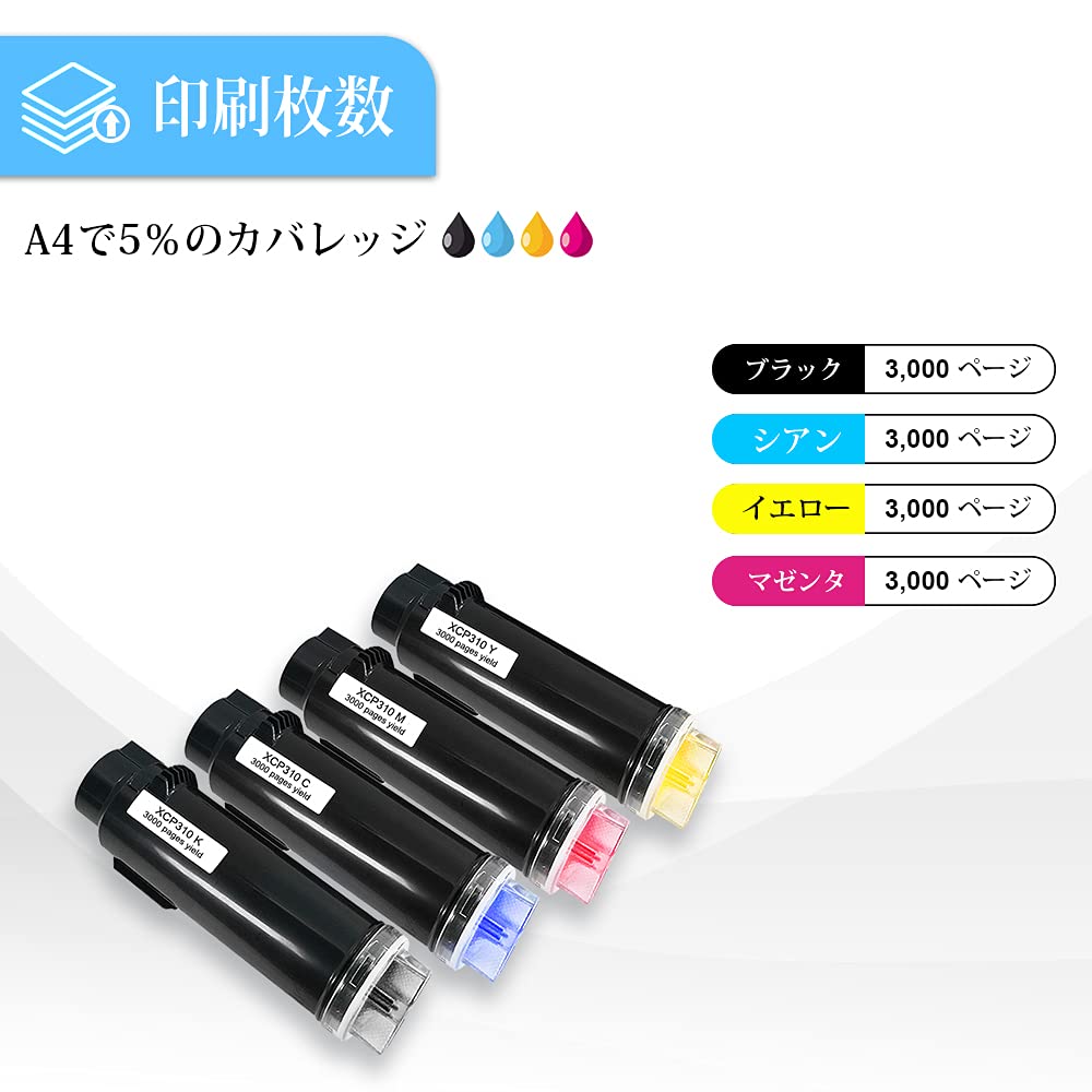 Amazon.co.jp: 互換トナーカートリッジ 富士ゼロックス CP310dw
