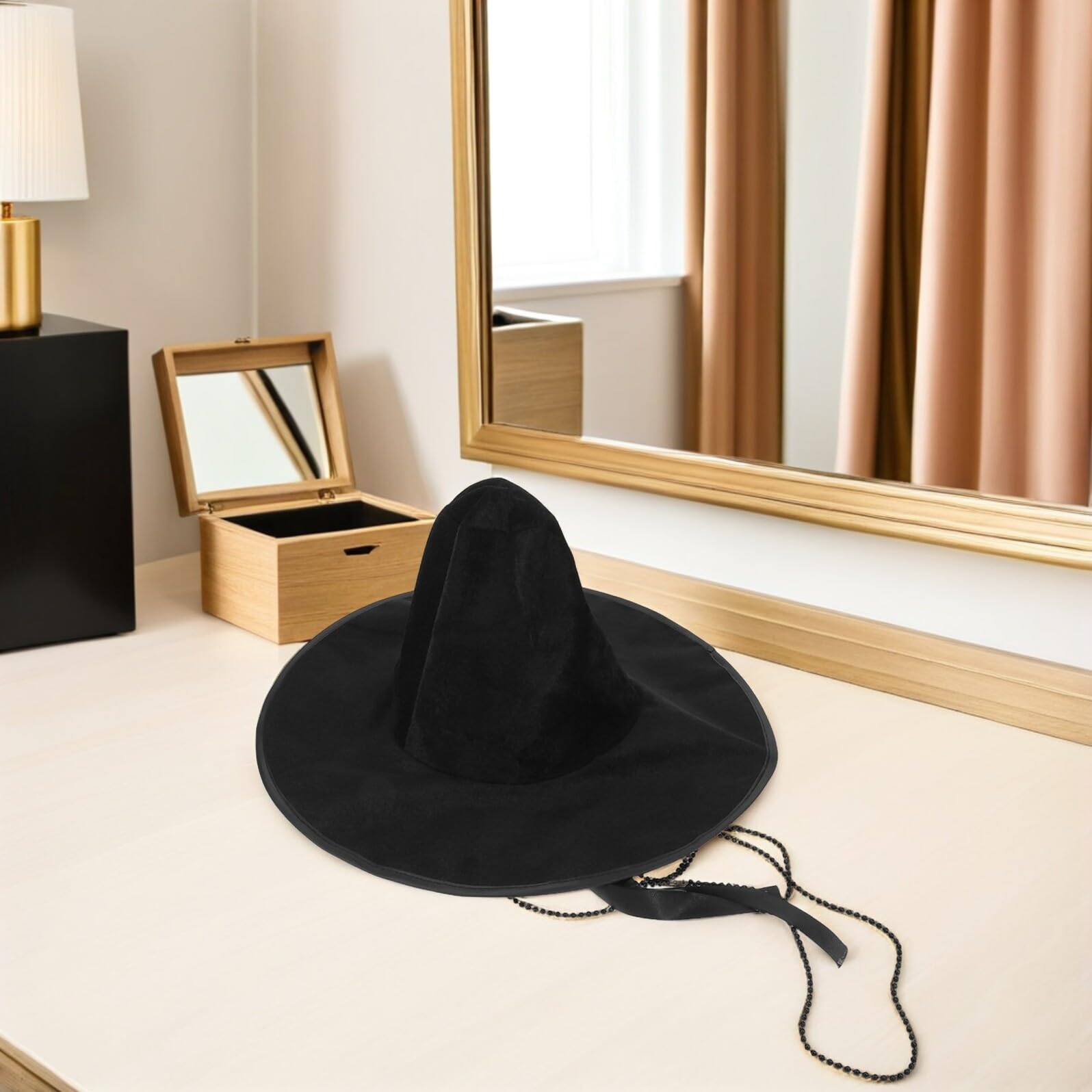 4 Piezas Sombrero de Copa Plana de Estilo Coreano Tocados Tradicionales Sombrero Antiguo para Disfraces de Cosplay