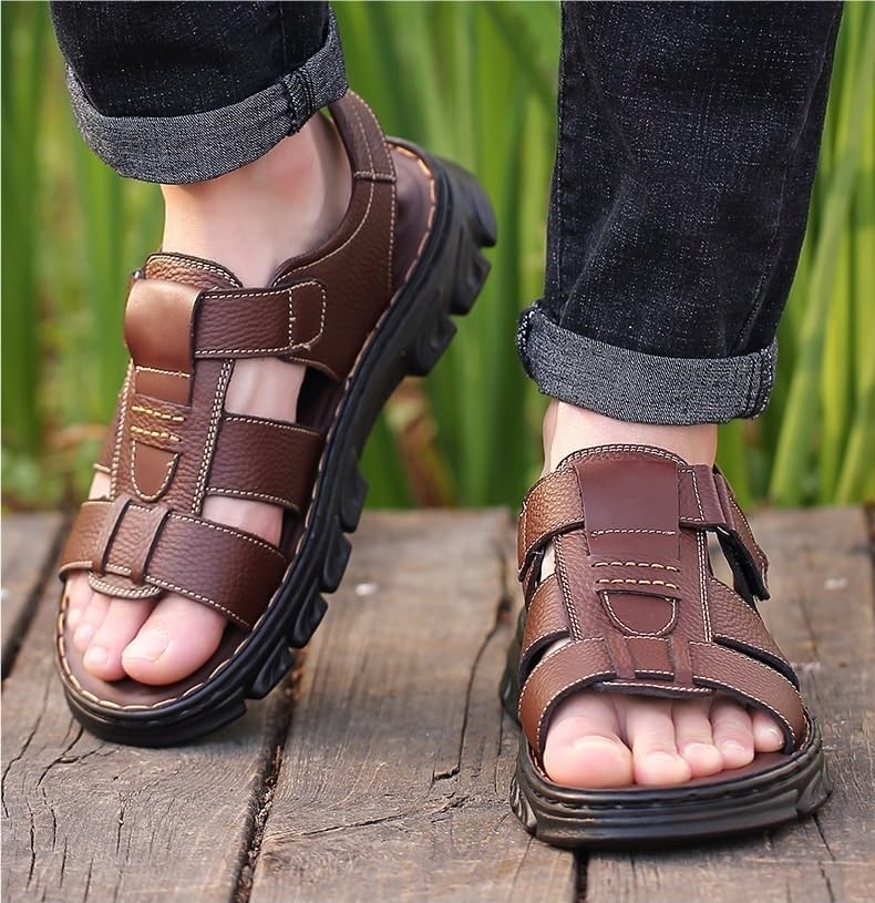 Men's Summer Breathable Sandals, Beach Shoes, Comfortable Casual Sandals, Wear-Resistant and Non Slip4