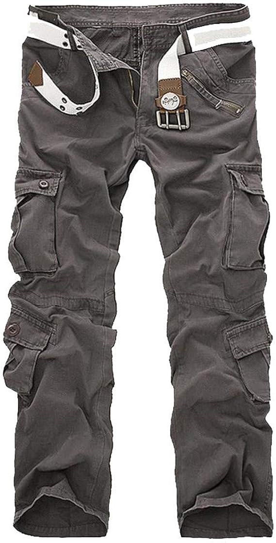 HaiDean Men's Cargo Pants Winter Work Casual Modern Men's Warm Fleece