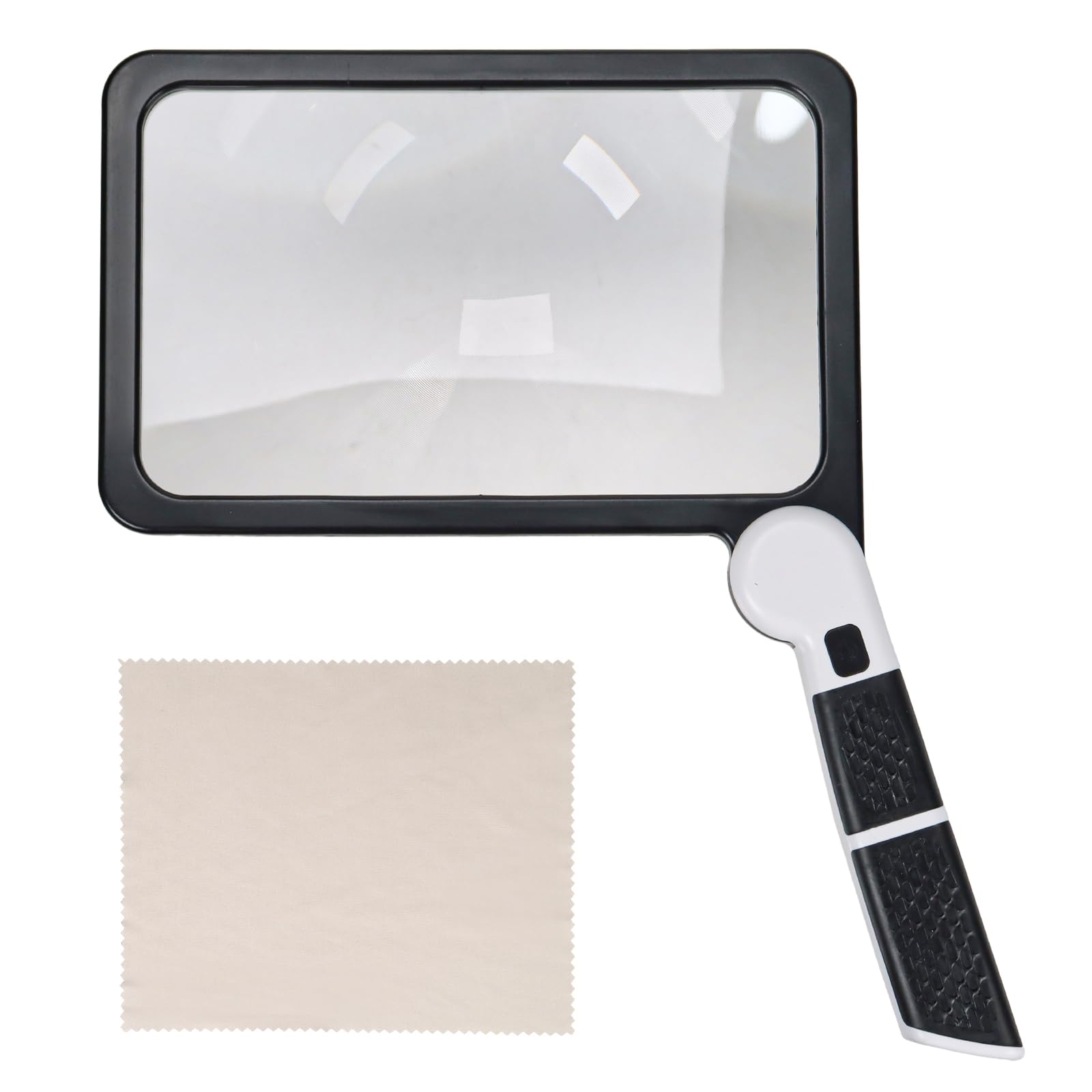Casoter 5X Magnification LED Magnifying Glass with 48 LED Lights and Anti-Glare Lens Handheld Reading for Seniors,Low Visions,Macular Degeneration