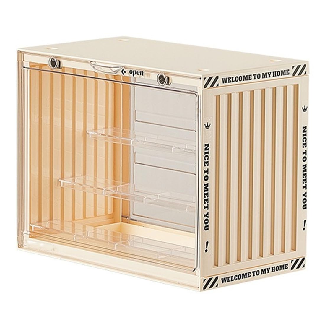 IJSDNVJNDX Clear Acrylic Dustproof Cabinet for Anime Figures Blind Box Storage and Display Stand for Transparent DustproofAcrylic C