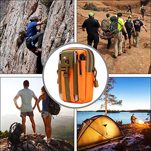 flintronic Taktische Hüfttaschen, Militär Kompakt Gürteltasche Multifunktional Bauchtasche Tasche Beutel für Camping Wandern Radfahren Klettern und Reisen Mit Karabiner