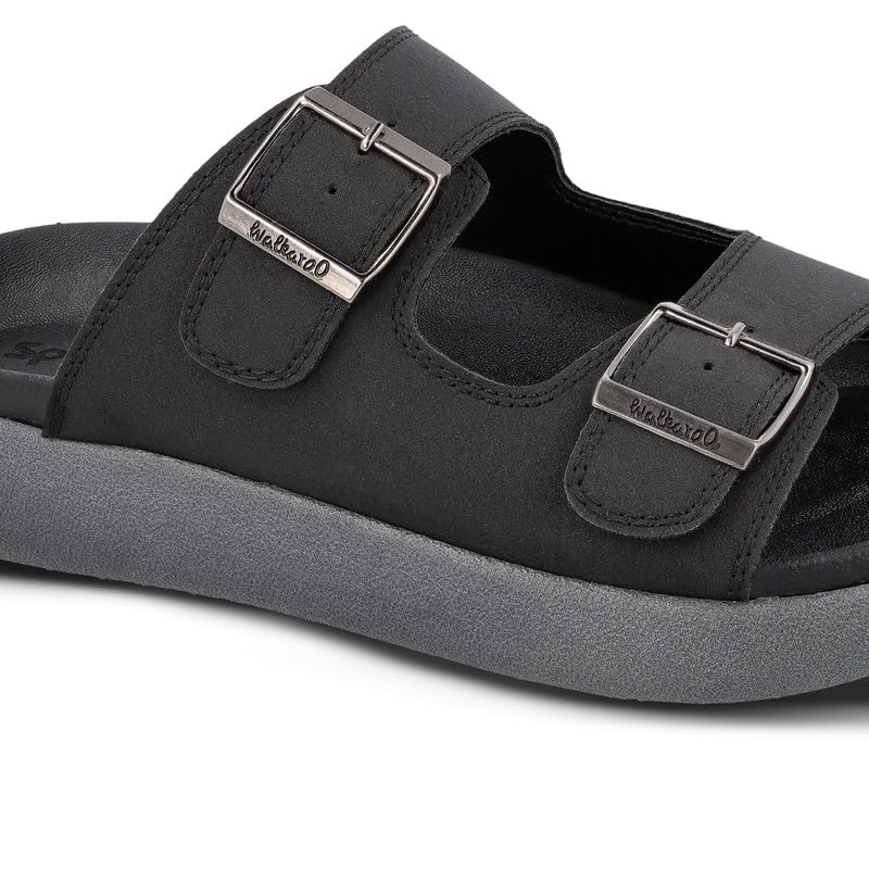 Image of WALKAROO Men's Fashion Slide Sandal with Cushion Sole and Lightweight - WC4487