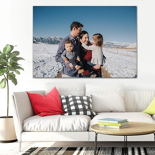 Miniatura 4 de SIGNFORD Papel de pared personalizado pequeño autoadhesivo para pared, arte de pared personalizado con fotos familiares, decoración de pared