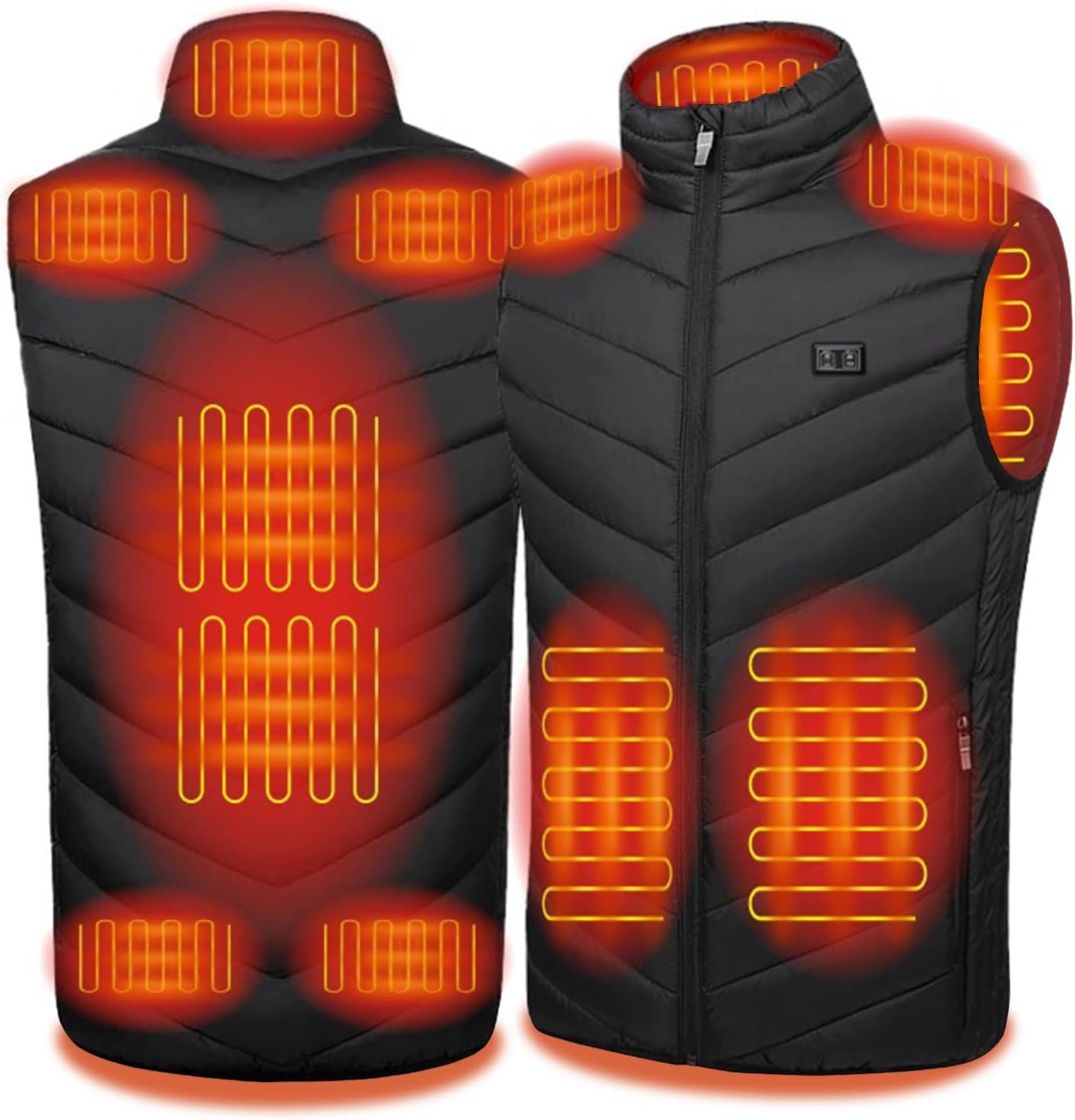 SKYWPOJU Heated Vest, USB Charging Heated Vests for Unisex Smart ...