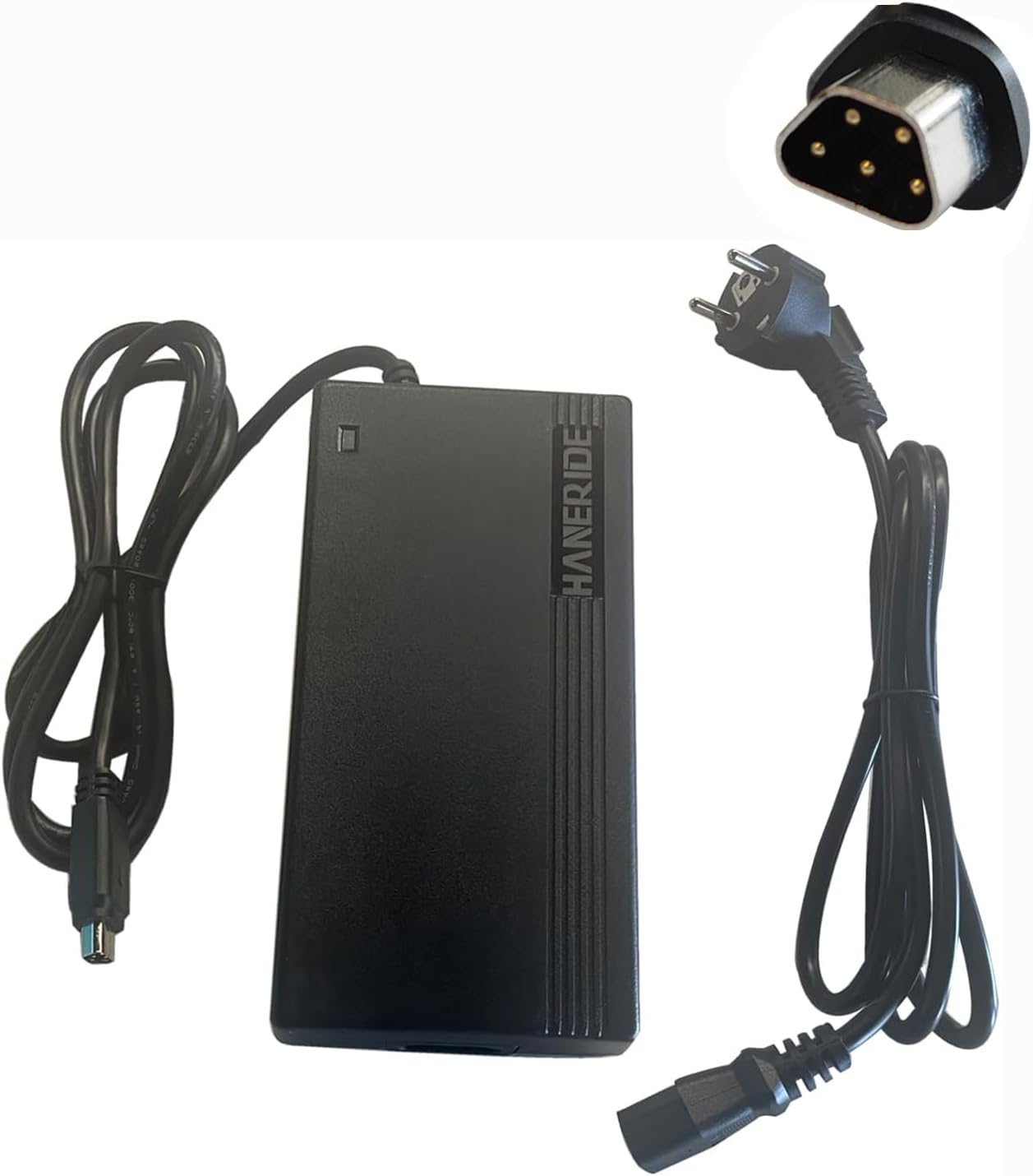 Caricatore da 42 V, 3 A, 5 pin, per bicicletta elettrica Fischer da 36 V, batteria ETD/ETH 1801, Terra 2.0/Phylion JCEB con spina trapezoidale (42 V 3 A)