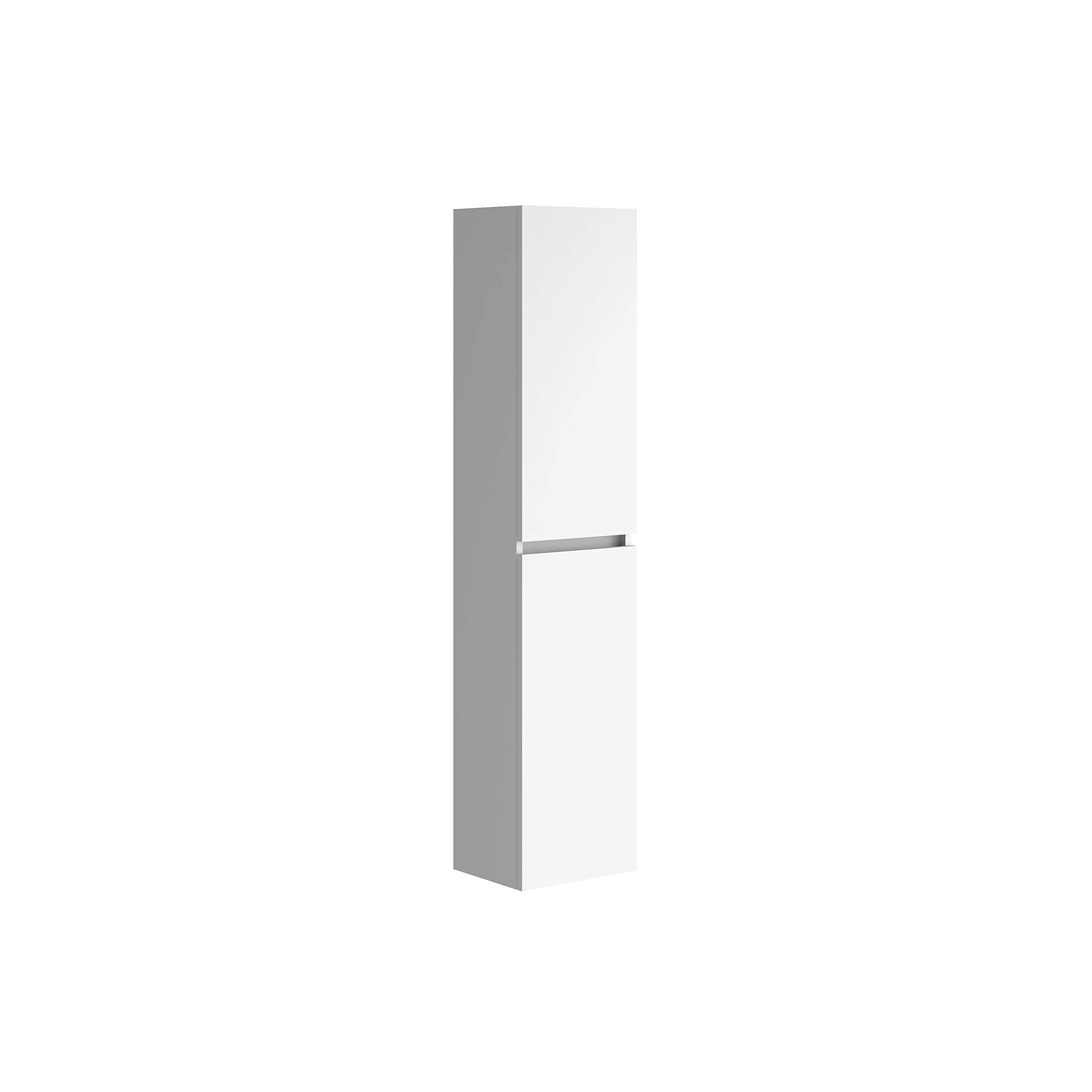 Baikal Conjunto de Mueble de Baño suspendido a la Pared con Fondo Reducido, Melamina 16. Mueble MONTADO Moderno 140 Blanco