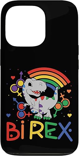 iPhone 13 Pro Bi Rex - Funda de orgullo bisexual de dinosaurio Dino T Rex