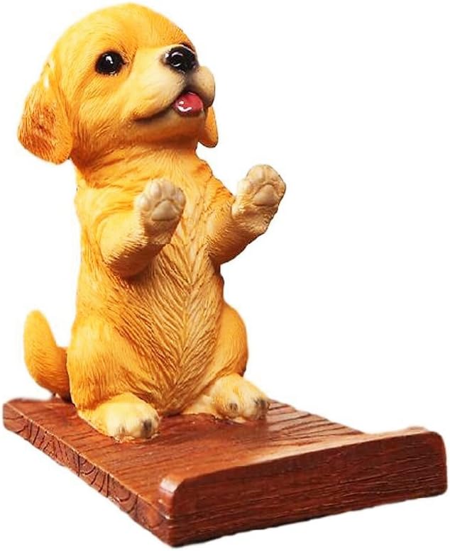 Puppy Dog Cell Phone Stands Pet Smartphone Holder for Desk Golden Retriever