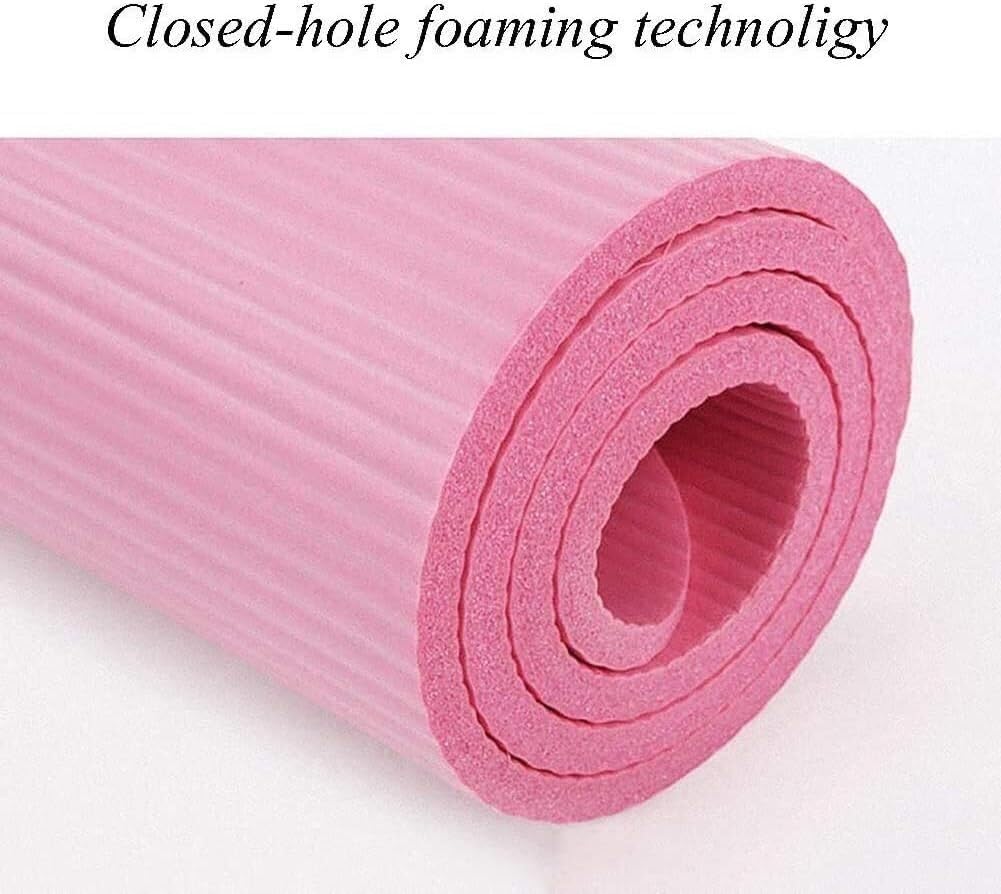 Mata do jogi Mata do ćwiczeń Pilates z paskiem na plecach Przysiady Push-up Ćwiczenia rozciągające Push-up Sprzęt do domowej siłowni Mężczyźni Kobiety Maty treningowe (Size : 185x80x1cm)