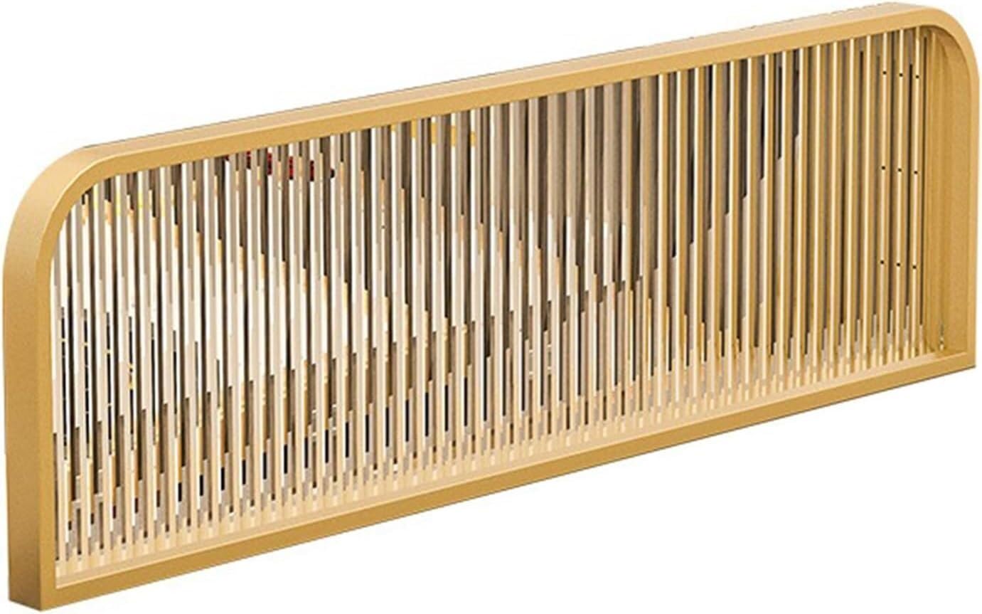 ZYCHSJXA Dividers For Dining Areas, Translucent Glass Countertop Divider Restaurant Decoration Partitions(Gold-a,30x140cm)