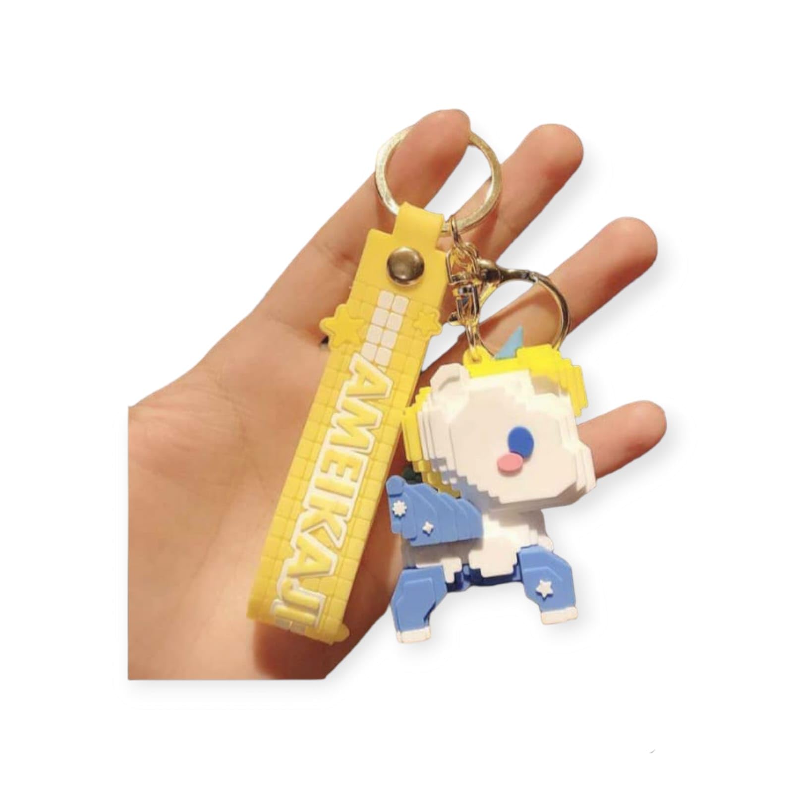 Unicorn Key Ring Key Chain for Girls Silicone Unicorn Toy and Charm Key- Chain for Bag/Door Key-Ring/car Key-Ring/Party Favor for Unicorn Lover (1 Piece) (Multicolor)-image-20