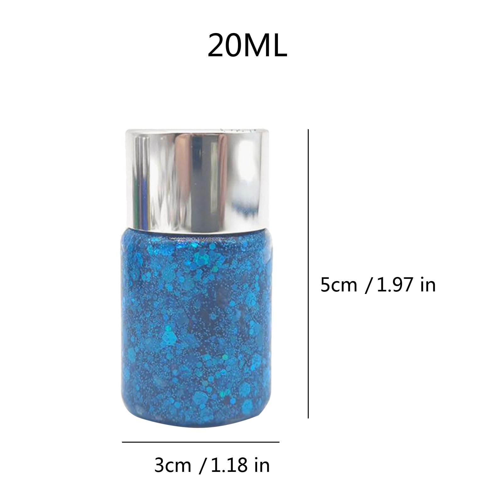 Gel glitterato per trucchi notturni per feste e decorazioni sceniche Glitter artigianali portatili