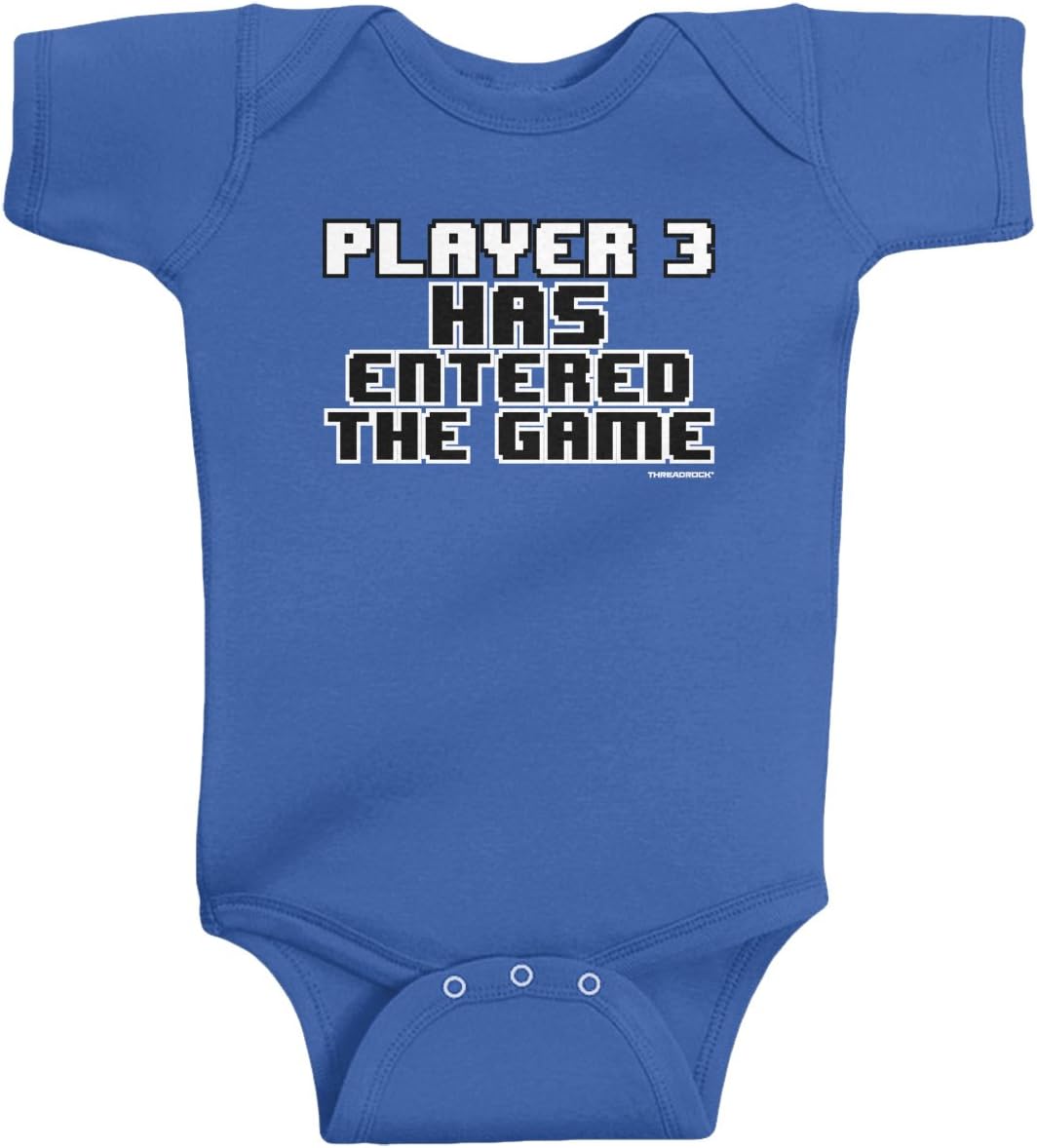 Threadrock Baby Boys' Player 3 Has Entered the Game Infant Bodysuit