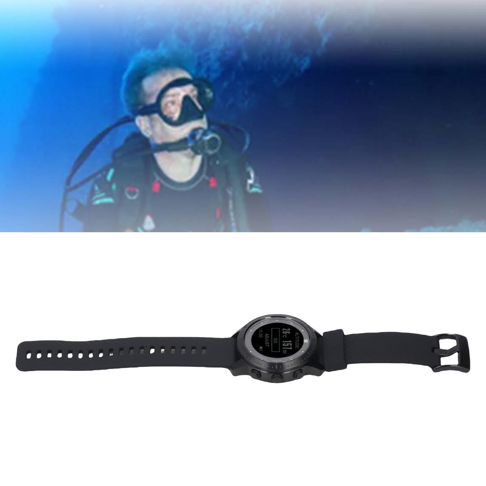 POENVFPO Buceo en la Computadora Vistía de Buceo con Modo de Profesional de 100 Metros a Impermeables