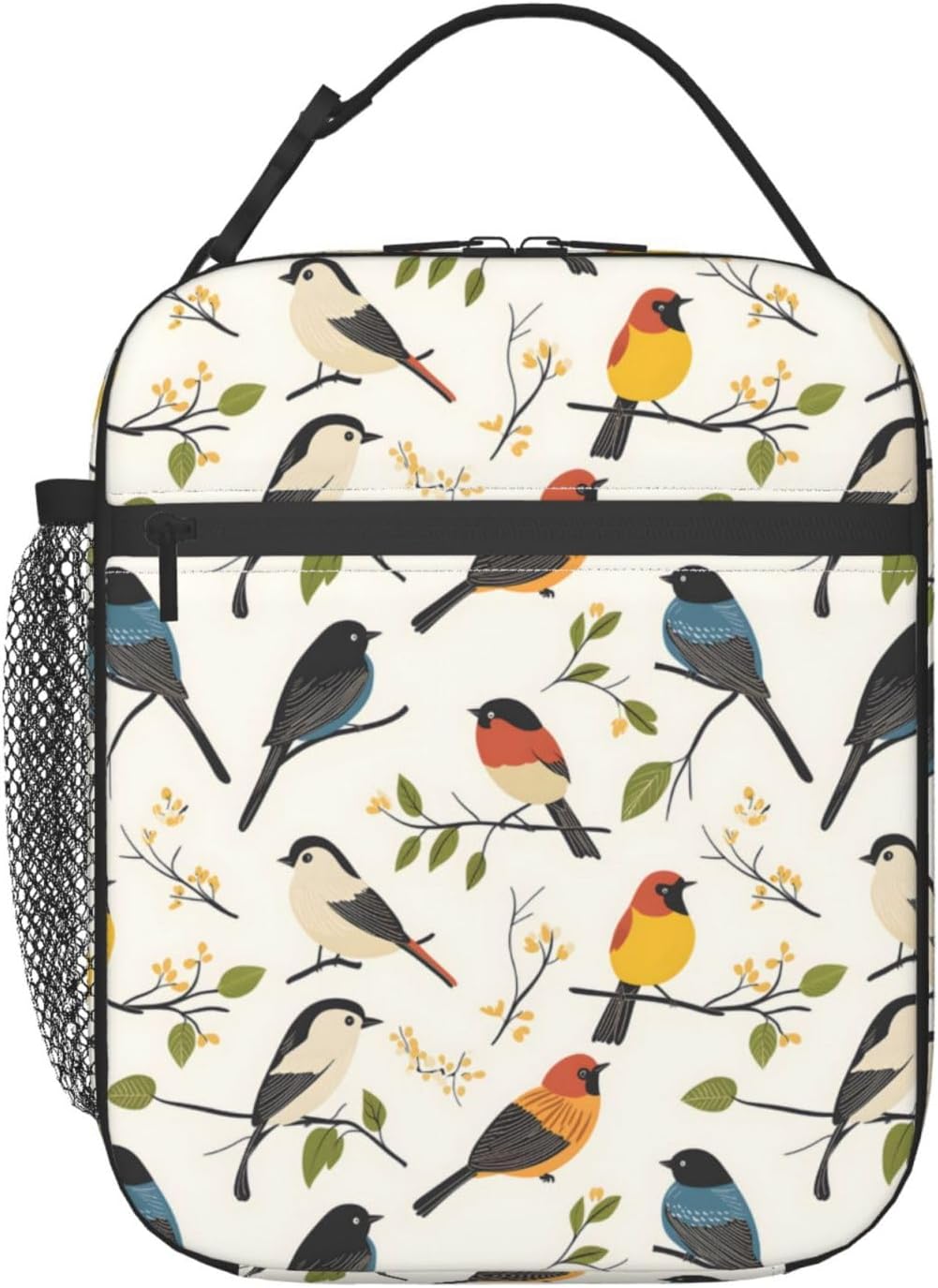 Insulated Lunch Box for Kids Boys Girls, Reusable Lunch Bag for School, Office, Picnic, Work, Travel, Birds Theme Lunch Box