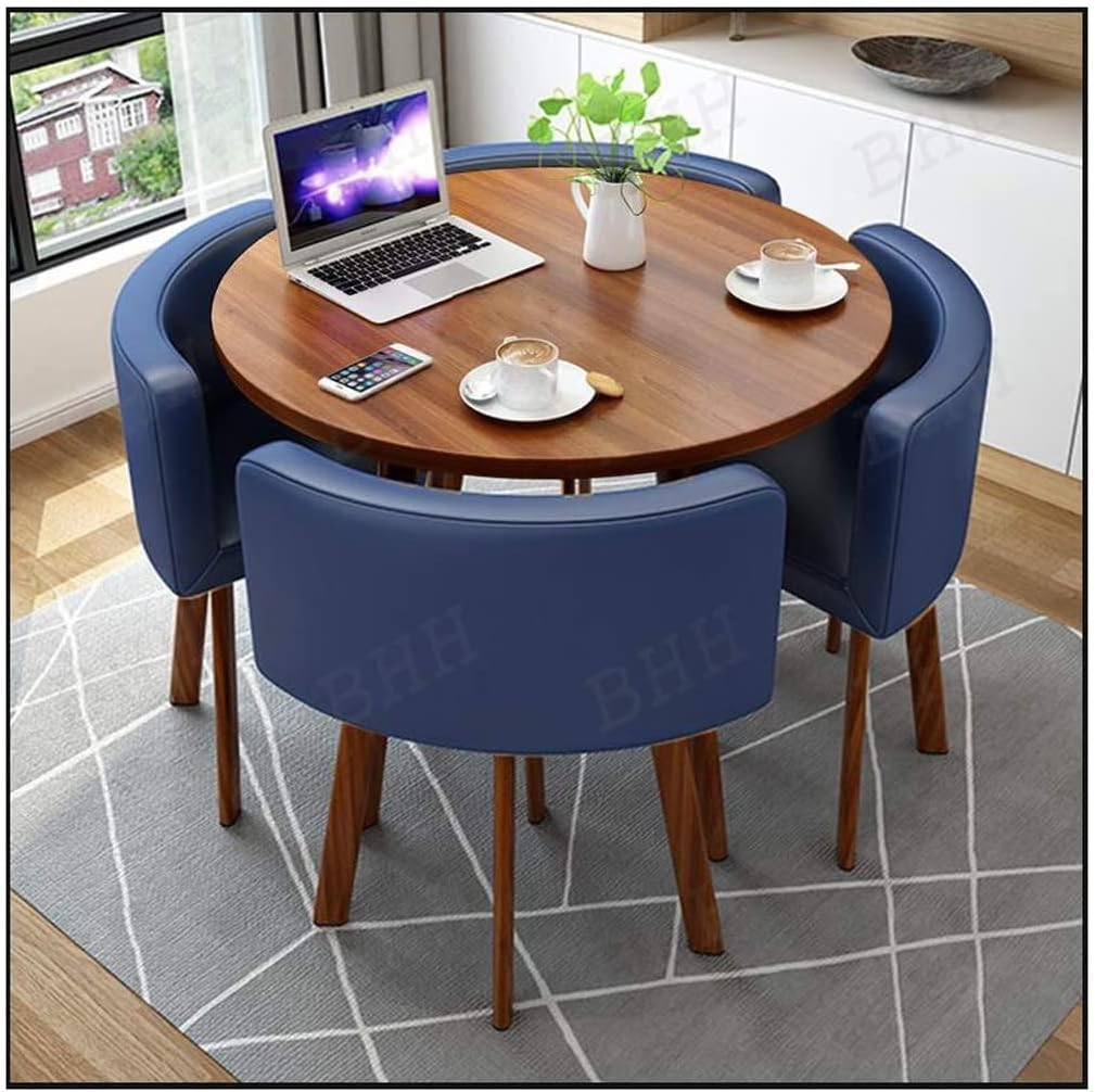 Business Dining Room Dining Table Set SpaceSaving Round Table and