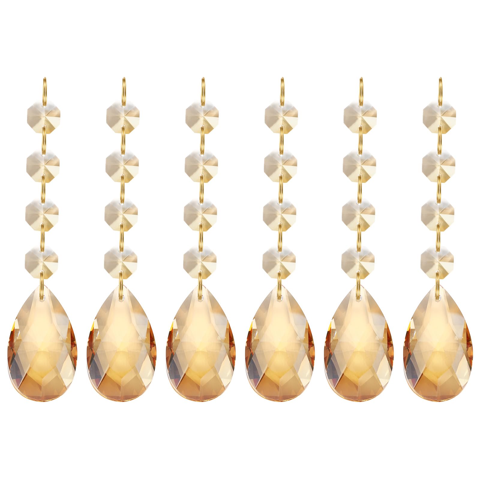 PATIKIL Teardrop Crystal Chandelier Pendants Beads
