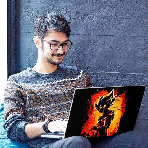Image of Galaxsia Goku D1 Vs Superman Unique Top+Wrist Pad Vinyl Laptop Skin /Sticker /Cover Upto 15.6 Inches Laptops Laminated-Removable-HD Quality Compatible for Hp-Dell-Sony-Lenovo-Asus etc.(15x10 Inches)
