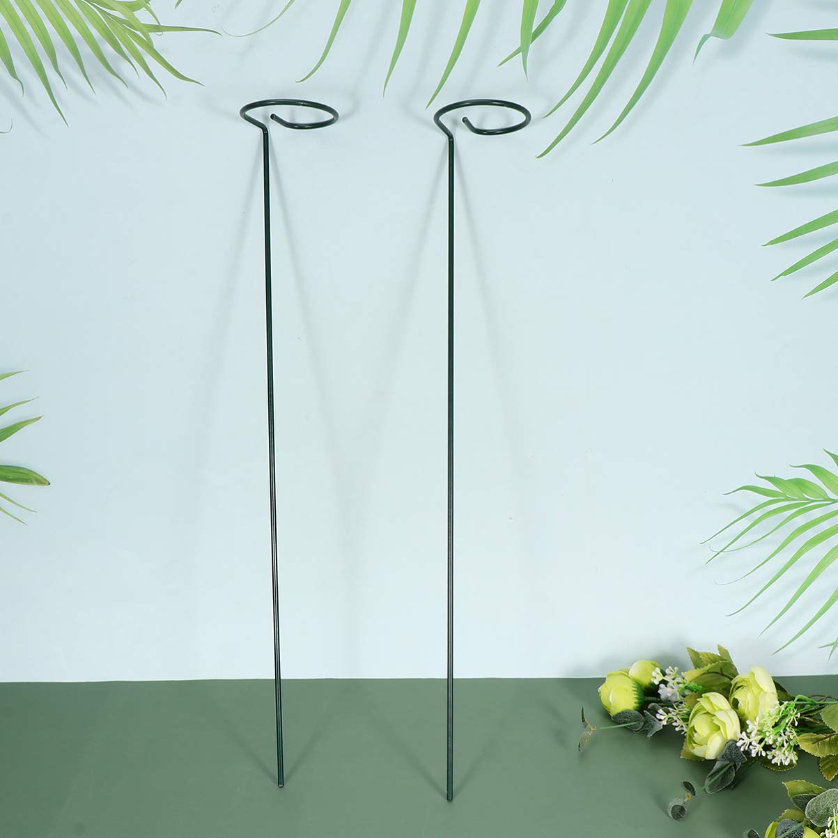 5 Stück Kletterpflanzen-Halterung Aus Eisen – Rund Oder Herzform, 23x37 Cm – Für Rosen, Erbsen & Mehr