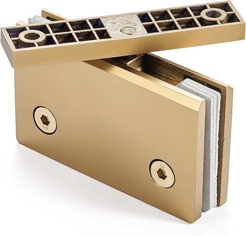 Miniatura 7 de Bisagra para puerta de vidrio de ducha, sólida de una pieza fundida de precisión con acero inoxidable 304 de 0.197 in de grosor, adecuada para