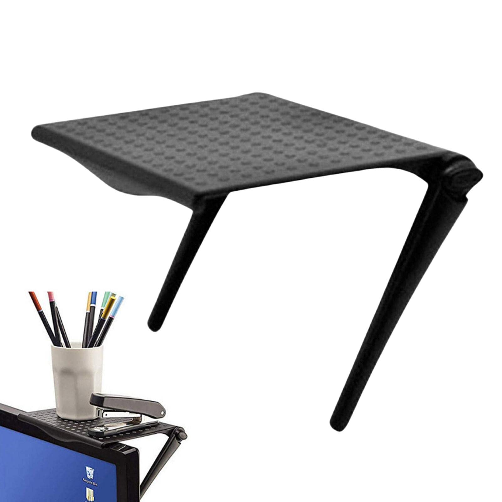 Estante Ajustable Para TV/Monitor – Soporte Superior Sin Perforar, Ángulo Regulable, ABS Resistente (Pantalla TV)