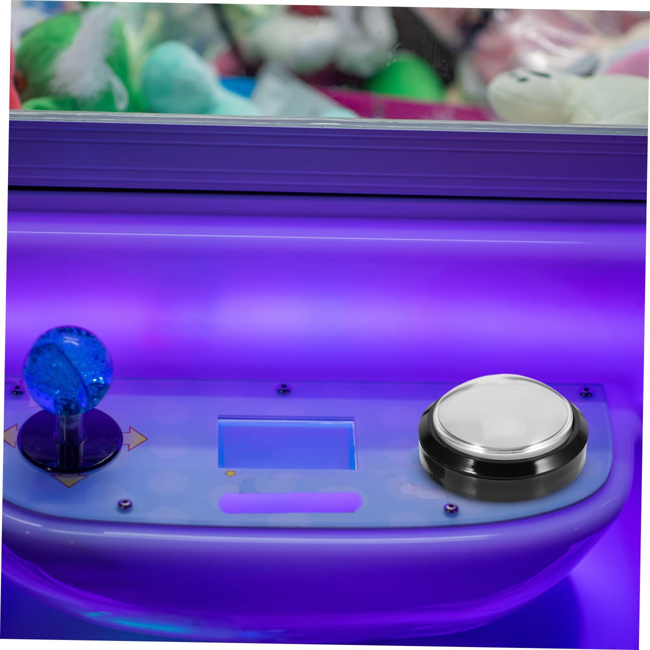 ifundom Pulsante Gioco Arcade Rotondo Grande Luce, Bianco ABS | Interruttore a Pulsante Convesso, Auto-reset, Metallo, per Competizione e Uso Domestico Fai-da-te