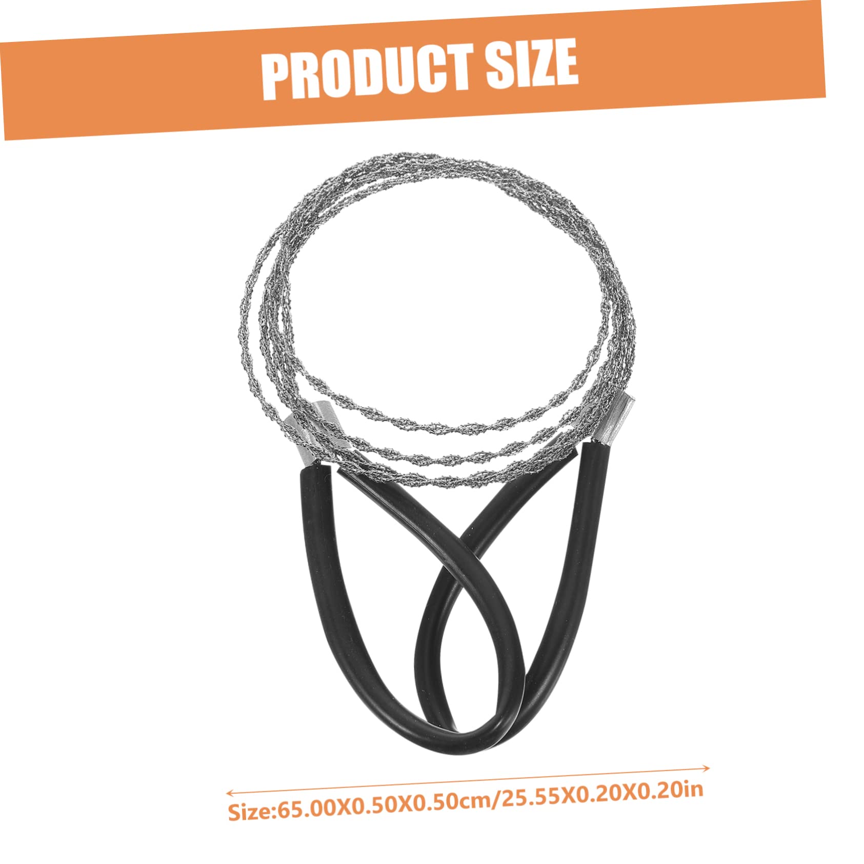 GRIRIW 4Pcs Portable Wire Chainsaw High Strength Hand Saw for Outdoor Survival and Camping Lightweight Backpacking Gear for Efficient Cutting More